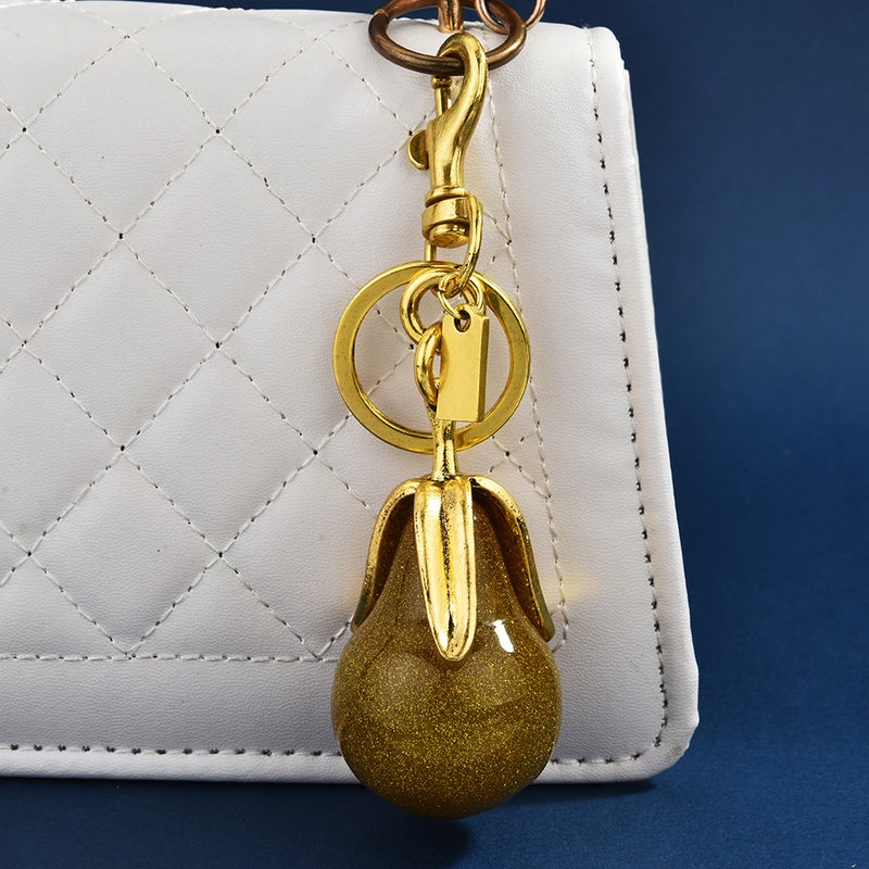 Pendant Gold Pear Never Separated Men And Women Couple Car Keychain Exquisite Bag Pendant Pendant - Image 1